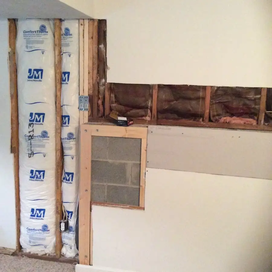 Wall insulation replacement during Contents Cleaning & Restoration in Hayden